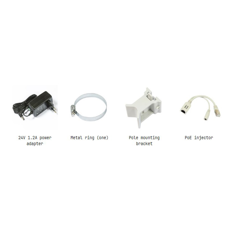 محتویات جعبه رادیو وایرلس سیم کارت خور میکروتیک مدل SXTR-FG621-EA-SXT LTE6 kit